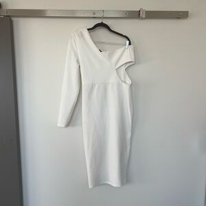Missguided White Cutout Midi Dress Size US 10